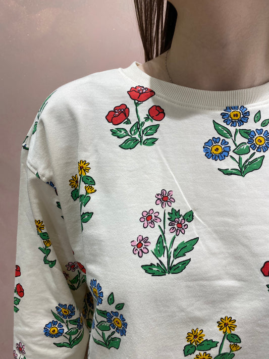 Felpa stampa Fiori