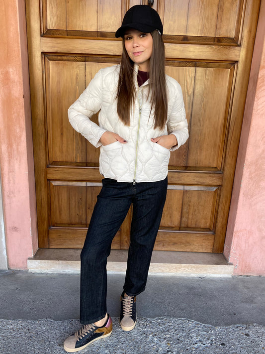 Piumino Onion Quilt Manica Lunga Champignon