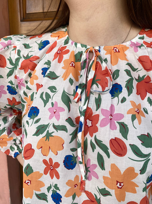 Blusa Fiorellini Compania Fantastica – Cotone Stampa Floreale