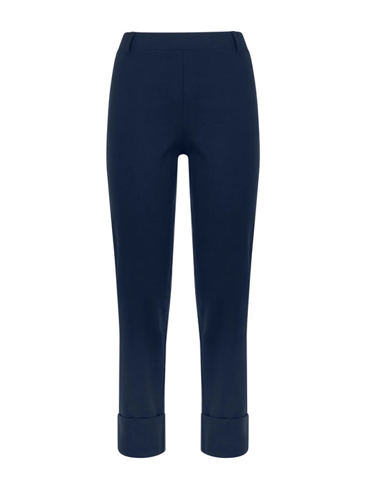 Pantalone a gamba dritta in Compact Light - Bleu