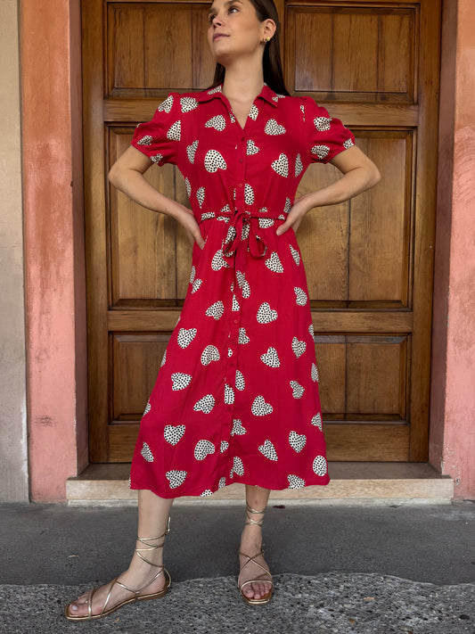 Abito Midi Cuori – Compania Fantastica