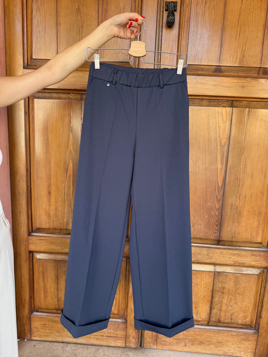 Pantalone a Palazzo Ragno – Compact Light Blue