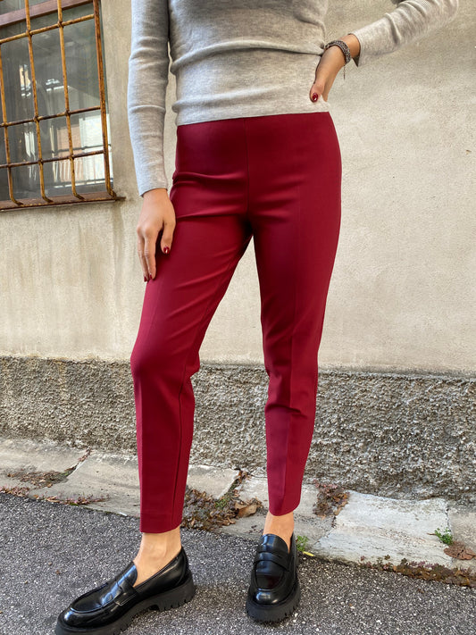 Pantalone a sigaretta con spacchetti in Compact - Vari colori