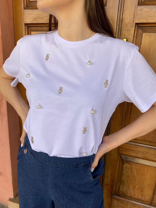 T-Shirt charms orsetti