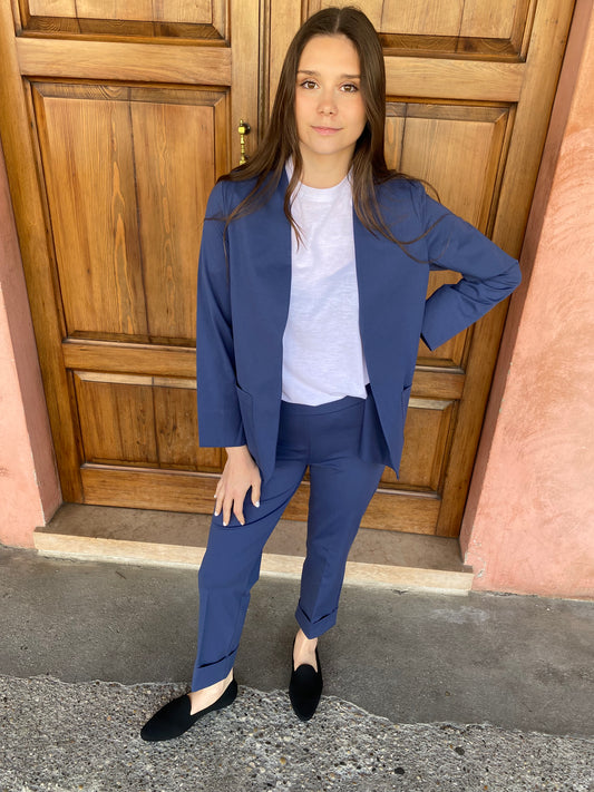 Blazer senza revers in Compact Light