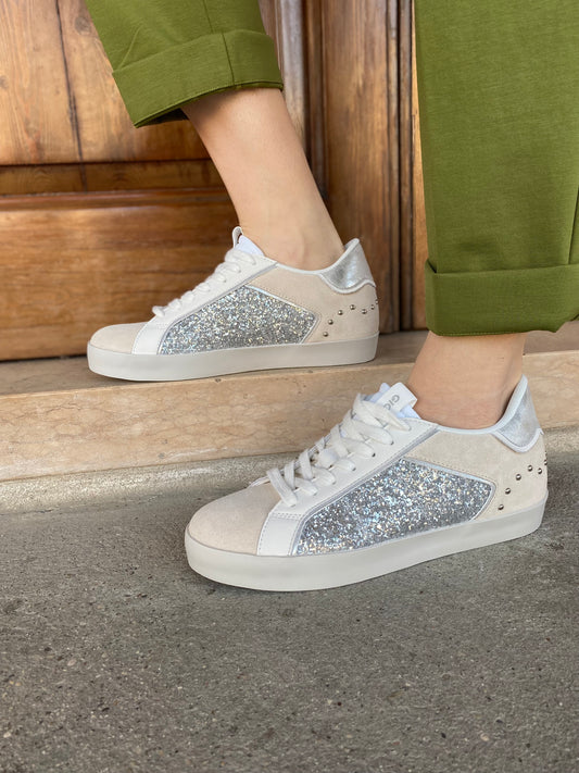Sneaker Glitter Silver