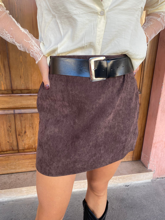 Minigonna Suede