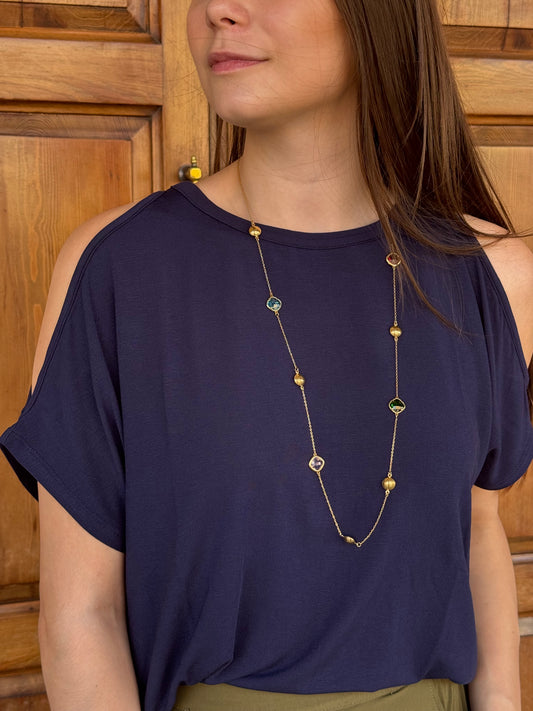 T-Shirt Spalle Cut Out