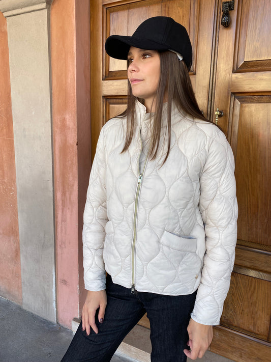 Piumino Onion Quilt Manica Lunga Champignon