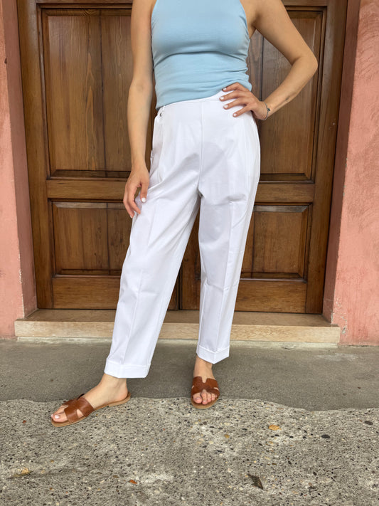 Pantalone Carrot Compact Light – Ragno Bianco