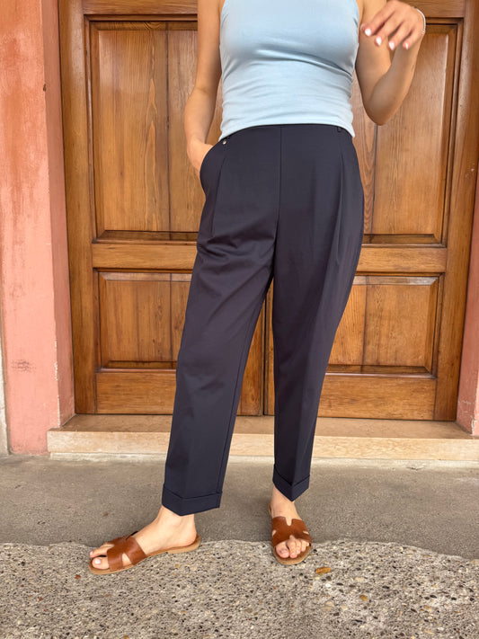Pantalone Carrot Compact Light – Ragno Blu