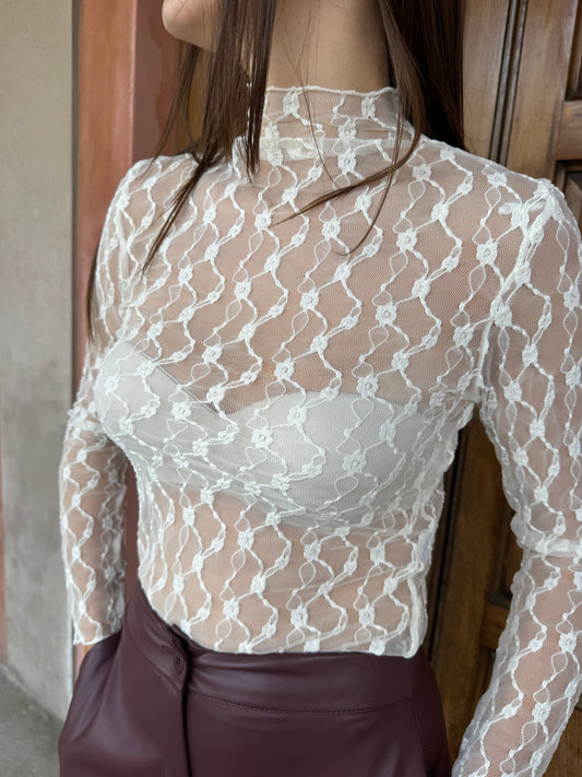 Lupetto in Pizzo Elasticizzato
