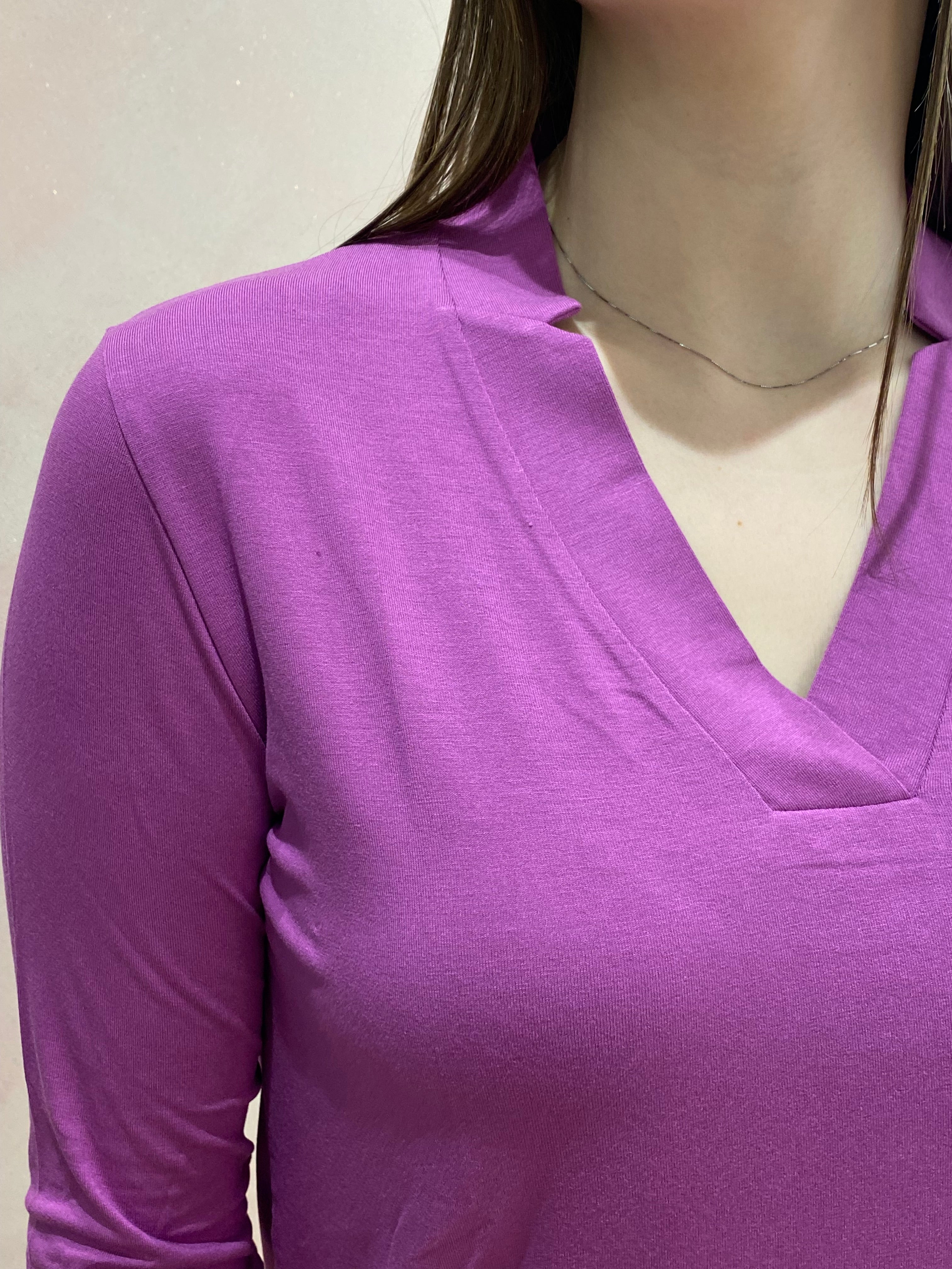 Yeenily Camicia Elegante Donna a Manica Scollo a V T-Shirt a 3/4 Lunga Top Bluse Maglietta Stampato Basic Tee(Arancione,S