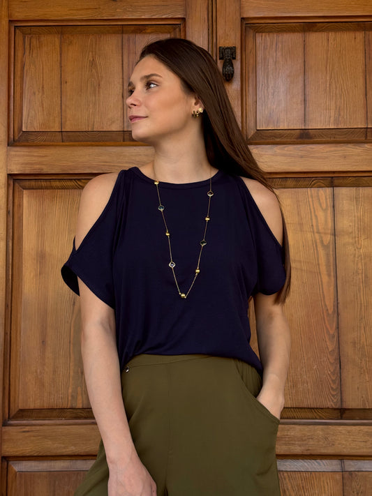 T-Shirt Spalle Cut Out