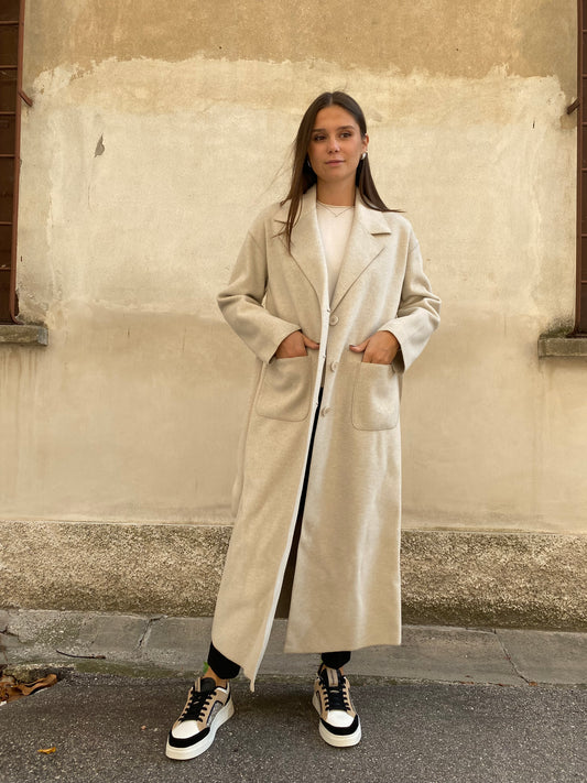 Cappotto Lungo con cintura