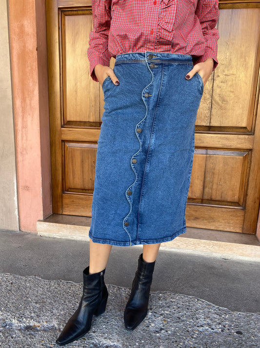 Gonna Denim Onde