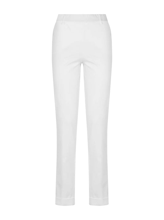 Pantalone chino in Satin Power - Bianco