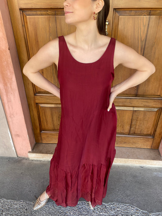 Abito Lungo Misto Seta – Lokita Milano