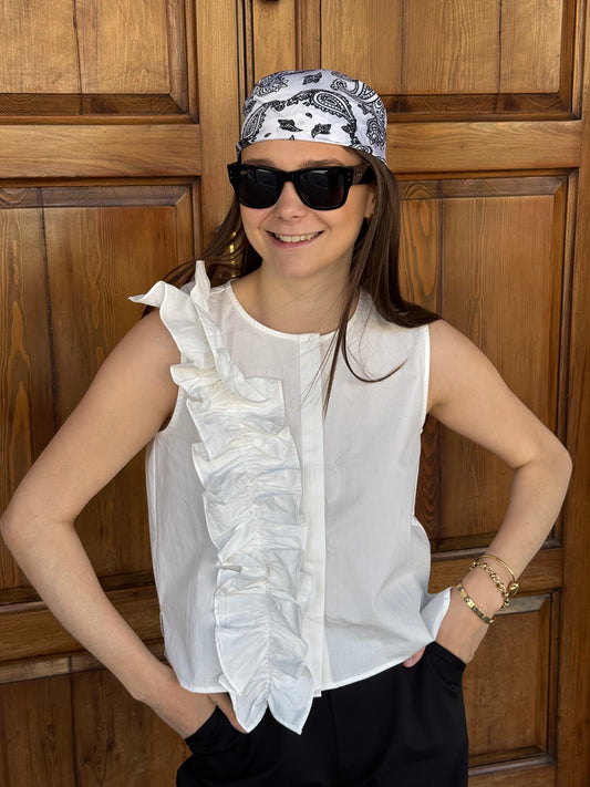 Top Camicia Compania Fantastica – Popeline di Cotone