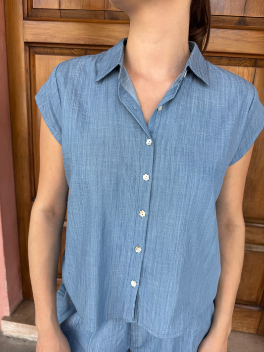 Camicetta Effetto Denim Cotone – Compania Fantastica