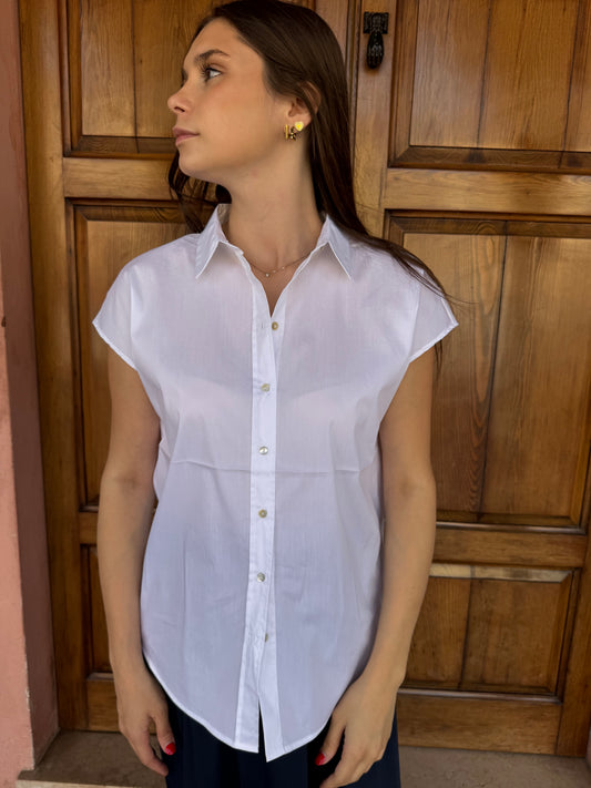 Camicia con Manica Kimono in Poplin di Cotone – Ragno Abbigliamento