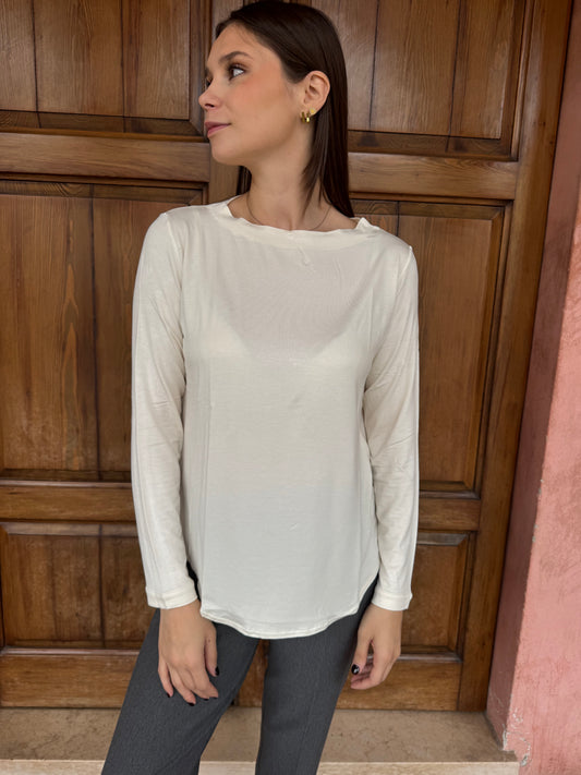 Maglia Basica Girocollo Eco Viscosa Manica Lunga – Ragno Abbigliamento