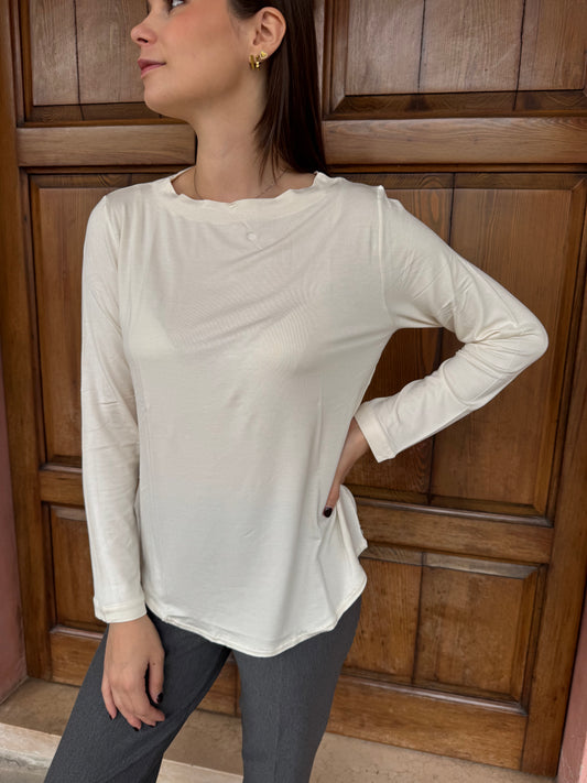 Maglia Basica Girocollo Eco Viscosa Manica Lunga – Ragno Abbigliamento
