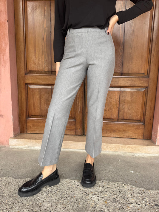 Pantalone flare alla caviglia in Compact