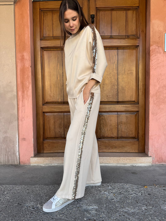 Tuta Donna Lokita Banda Paillettes