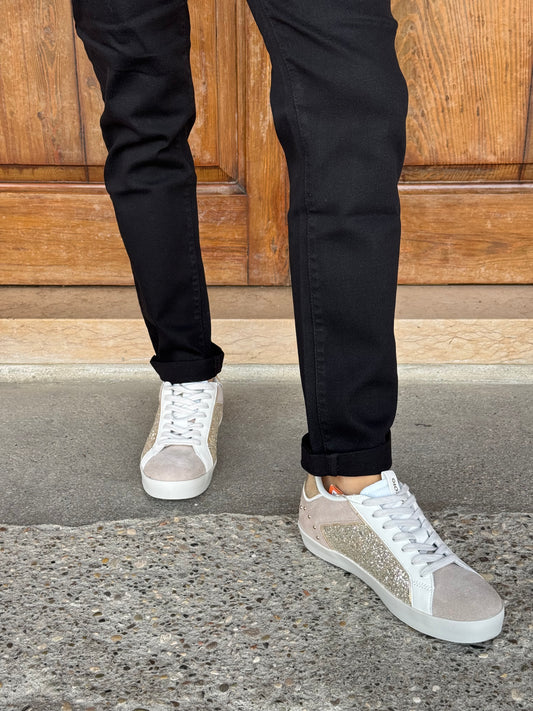 Jeans Skinny Nero Ragno in Super Denim